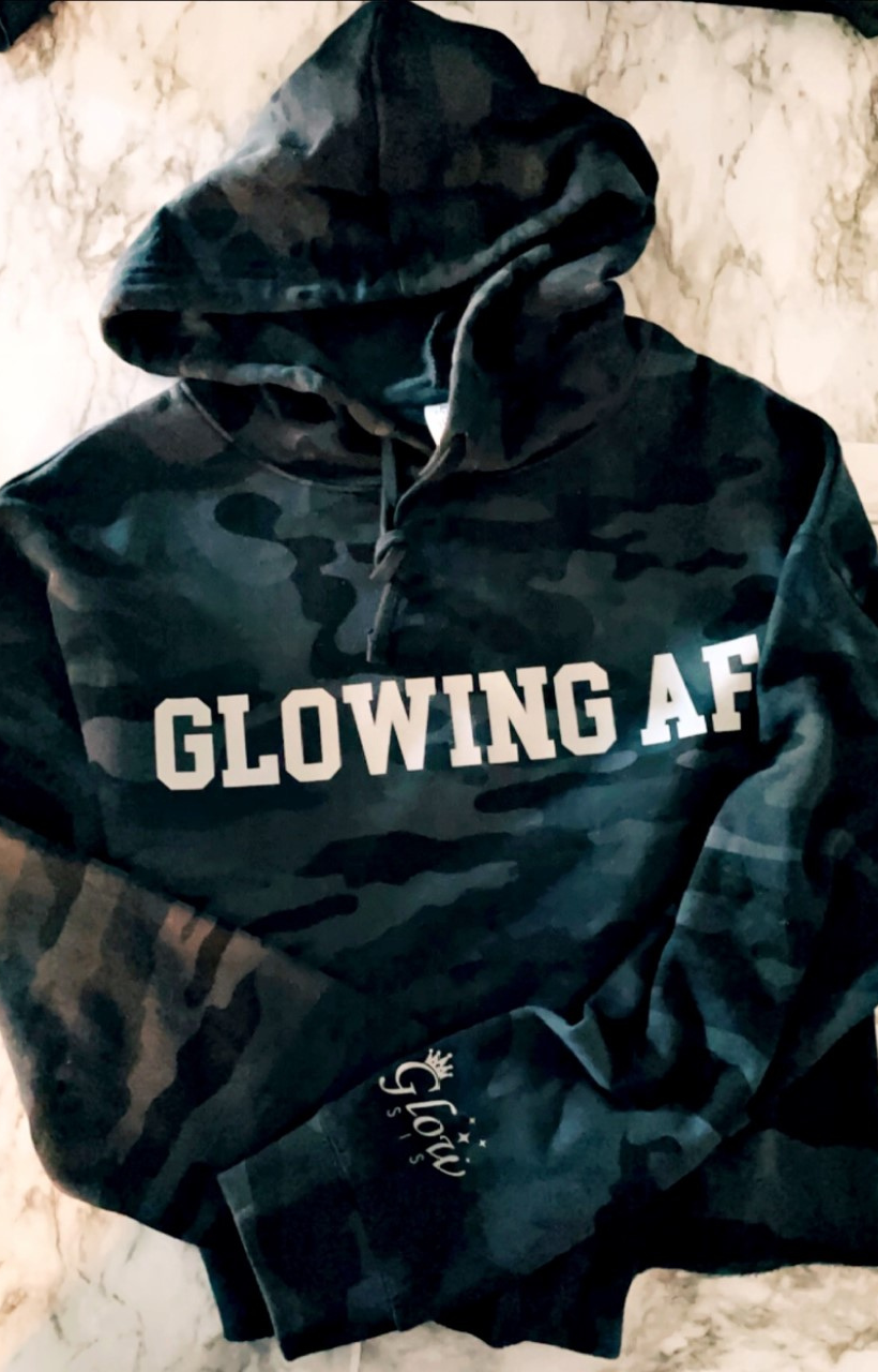 Glowing AF Crop Hoodie