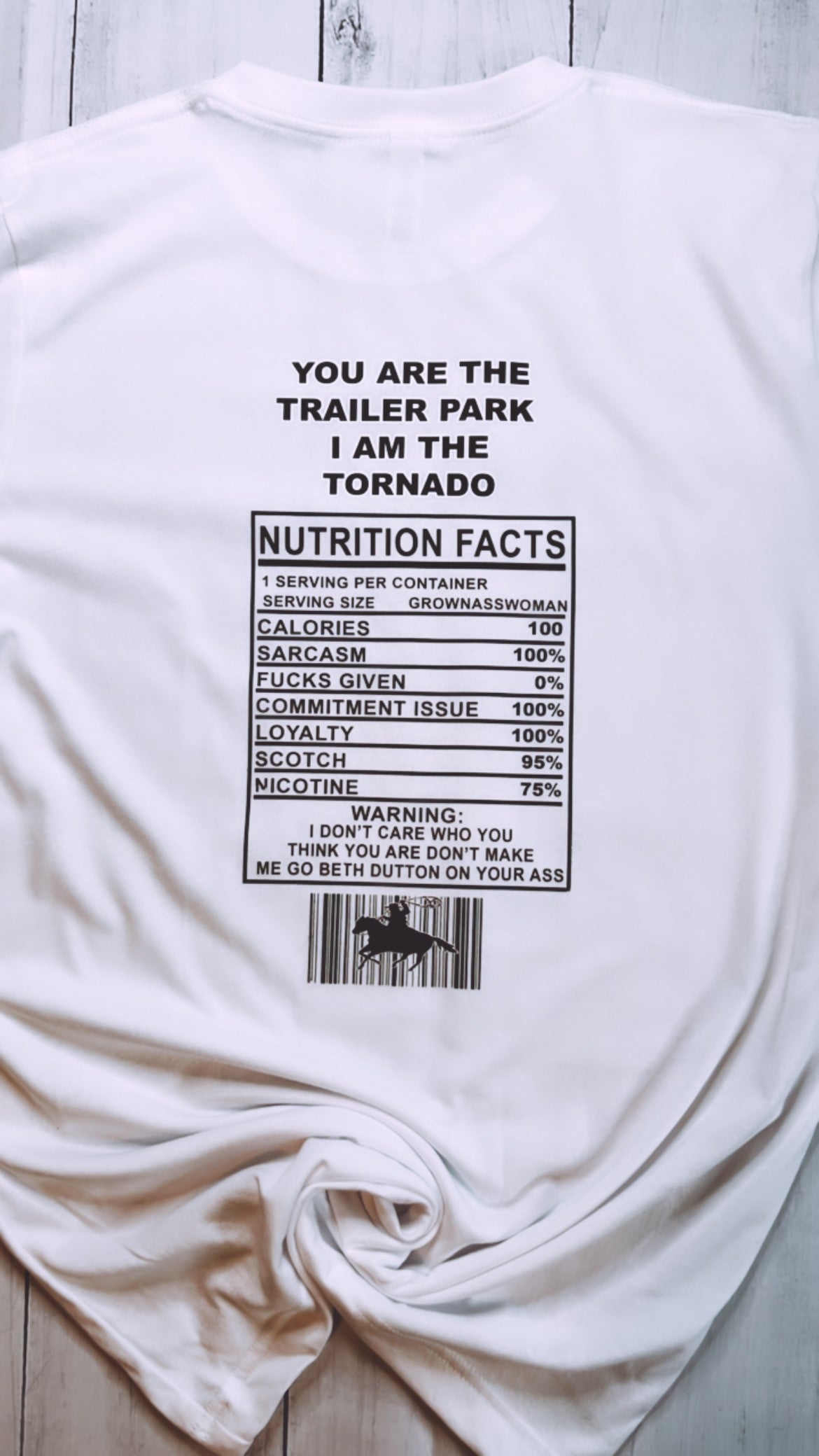 Yellowstone Nutrition Facts Tee
